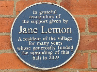 Hangling Langford (HA): The name on the Langford parish hall blue plaque?