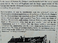 Norton St Philip (NS): Who amputated his arm with a cook's knife?