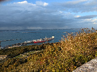 Portland Verne, harbour and breakwater.