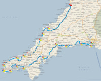 Cornwall 2019 Route