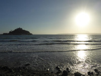 St Michael's Mount and Setting Sun