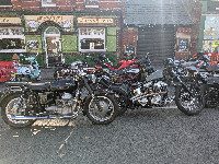 Moto Guzzi V7 and Harley Davidson Sporster