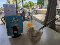 Ice cream at Banon, Alpes-de-Haute-Provence, France