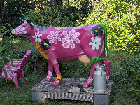 Funky Cow at Château de Champblanc, Cherves-de-Gognac, Charente, France