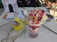 Ice cream at Place François 1er, Cognac, Charente, France