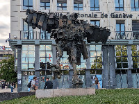 Le Patineur (The Skater), Place Louis Pradel, Lyon, Rhône