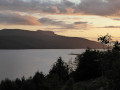 The View of Loch Broom from my Ullapool B&B at Sunset