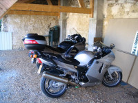 Bikes parked at the Auberge