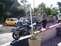 Dave loading the Pan