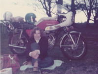 Chris and the CB400F, New Forest