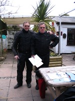 Dave and Trev at the Perranporth control