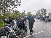 Me and my Honda NT1100A at the Long Sutton start