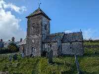 A tired St Peter's Church at Treborough