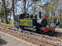 A Train at Woody Bay Station